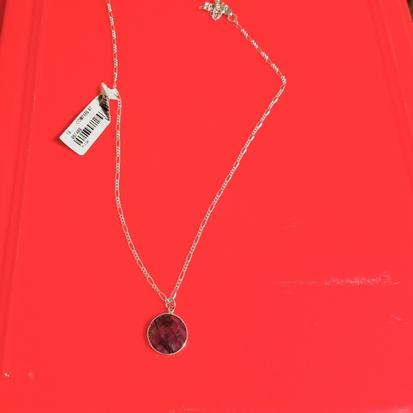 NWT One-of-a-Kind HandCrafted Artisan Silver Soldered Irridescent Glass Necklace - Picture 7 of 11